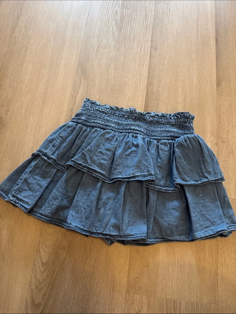 GAP Denim Tiered Mini Skirt - Blue